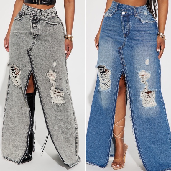 Dresses & Skirts - Denim Maxi Skirt